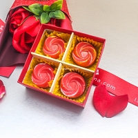 Rosy Handmade 4pc Chocolate Box